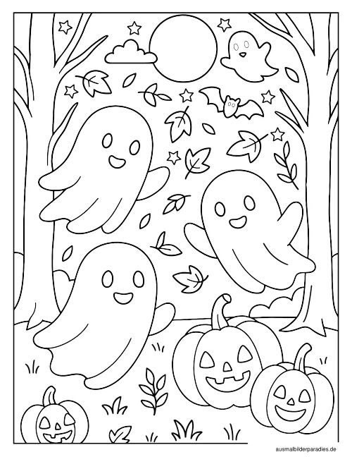 Herbst Ausmalbild 21 als Gratis-PDF Herbst Ausmalbild 21 - kostenlos zum Ausdrucken