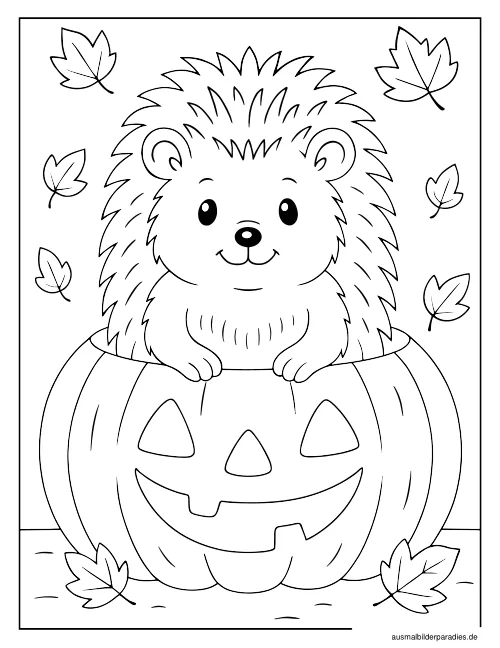 Herbst Ausmalbild 22 als Gratis-PDF Herbst Ausmalbild 22 - kostenlos zum Ausdrucken