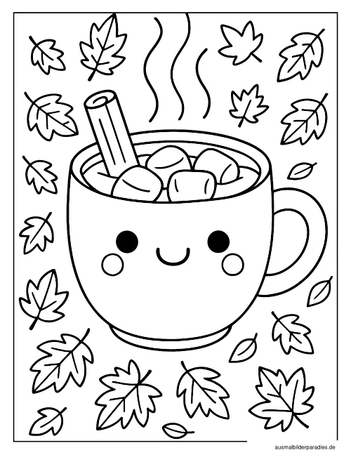 Herbst Ausmalbild 32 als Gratis-PDF Herbst Ausmalbild 32 - kostenlos zum Ausdrucken