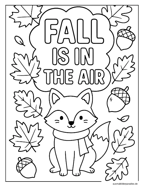 Herbst Ausmalbild 33 als Gratis-PDF Herbst Ausmalbild 33 - kostenlos zum Ausdrucken