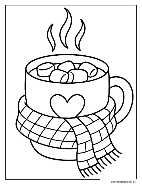 Herbst Ausmalbild 6 als Gratis-PDF Herbst Ausmalbild 6 - kostenlos zum Ausdrucken