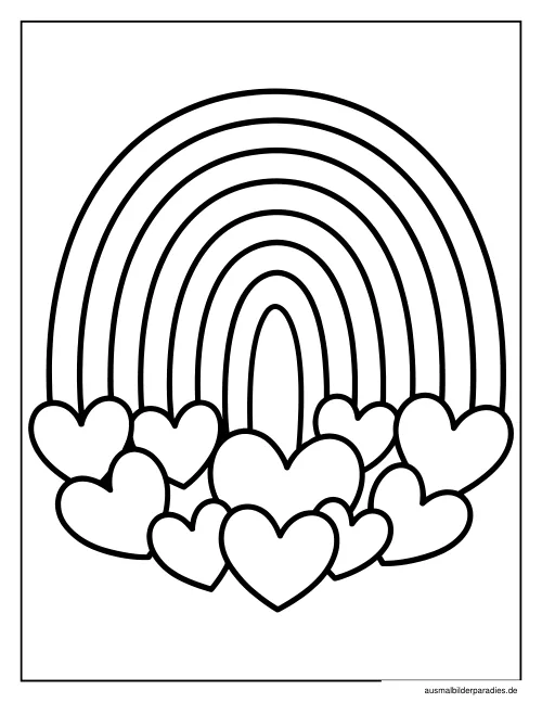 Herz Ausmalbild 19 als Gratis-PDF Herz Ausmalbild 19 - kostenlos zum Ausdrucken