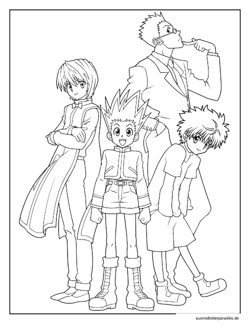 Hunter x Hunter Ausmalbild 11 - kostenlos zum Ausdrucken