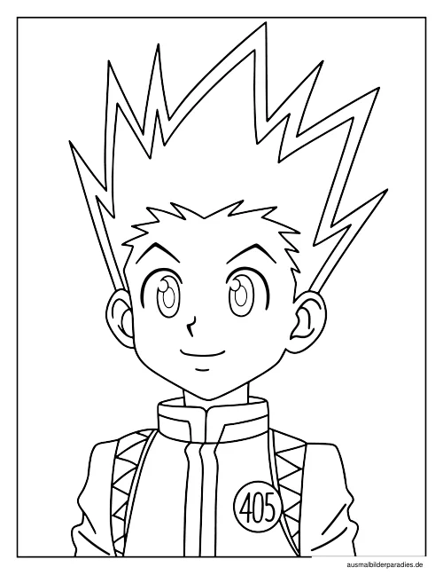 Hunter x Hunter Ausmalbild 4 - kostenlos zum Ausdrucken