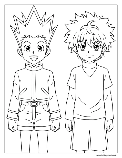 Hunter x Hunter Ausmalbild 7 - kostenlos zum Ausdrucken