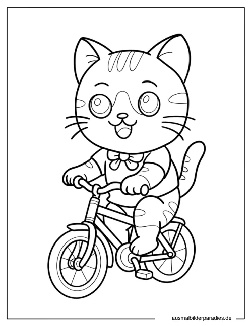 Katze Ausmalbild 19 - kostenlos zum Ausdrucken