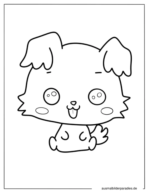 Kawaii Ausmalbild 2 - kostenlos zum Ausdrucken