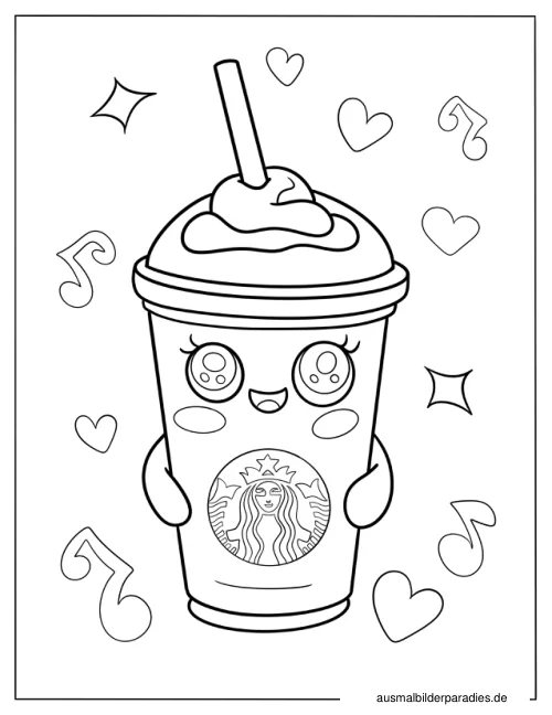 Kawaii Ausmalbild 25 - kostenlos zum Ausdrucken
