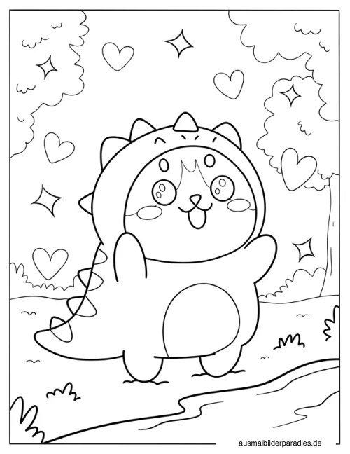Kawaii Ausmalbild 31 - kostenlos zum Ausdrucken