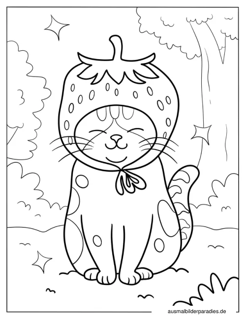 Kawaii Ausmalbild 4 - kostenlos zum Ausdrucken