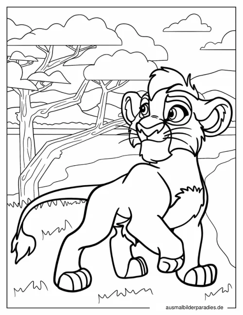 Lion Guard Ausmalbild 11 - kostenlos zum Ausdrucken