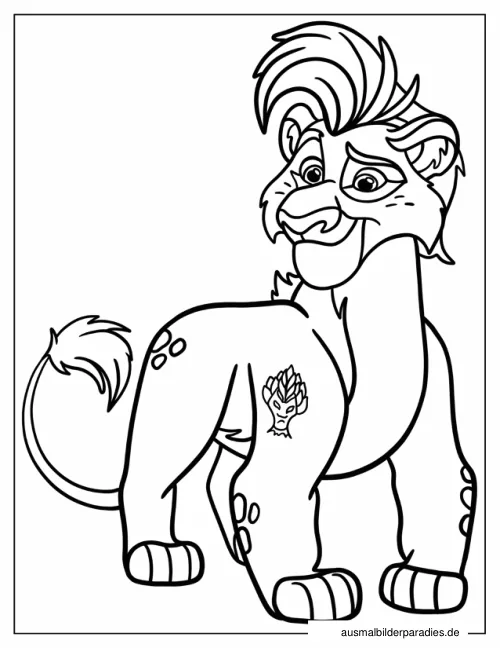 Lion Guard Ausmalbild 12 - kostenlos zum Ausdrucken