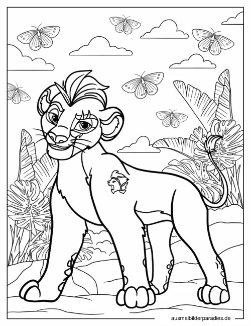 Lion Guard Ausmalbild 18 - kostenlos zum Ausdrucken