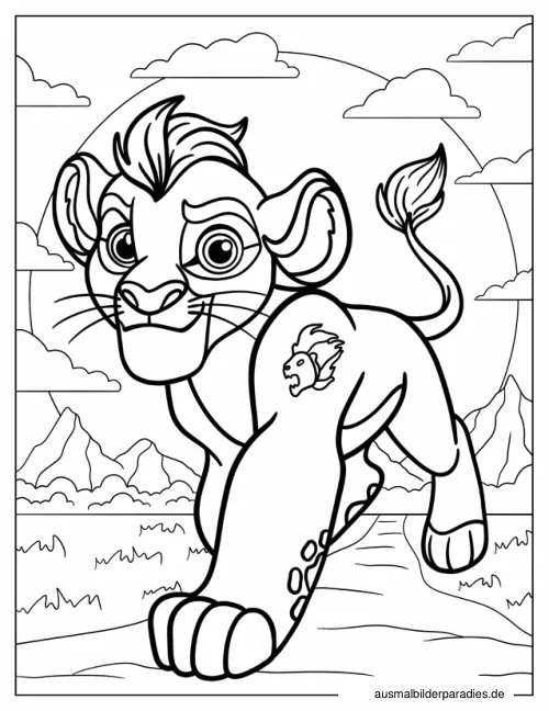 Lion Guard Ausmalbild 20 - kostenlos zum Ausdrucken