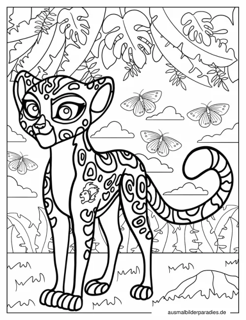 Lion Guard Ausmalbild 3 - kostenlos zum Ausdrucken