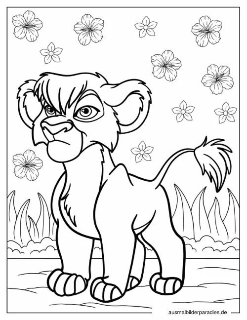 Lion Guard Ausmalbild 4 - kostenlos zum Ausdrucken