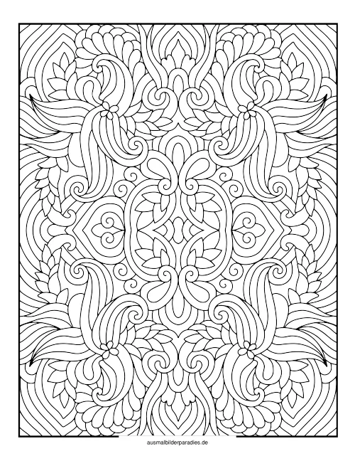 Mandala für Erwachsene Ausmalbild 12 - kostenlos zum Ausdrucken