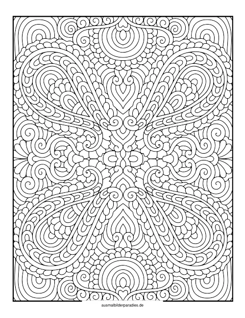 Mandala für Erwachsene Ausmalbild 23 - kostenlos zum Ausdrucken