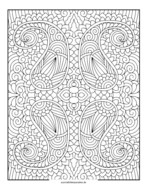 Mandala für Erwachsene Ausmalbild 34 - kostenlos zum Ausdrucken