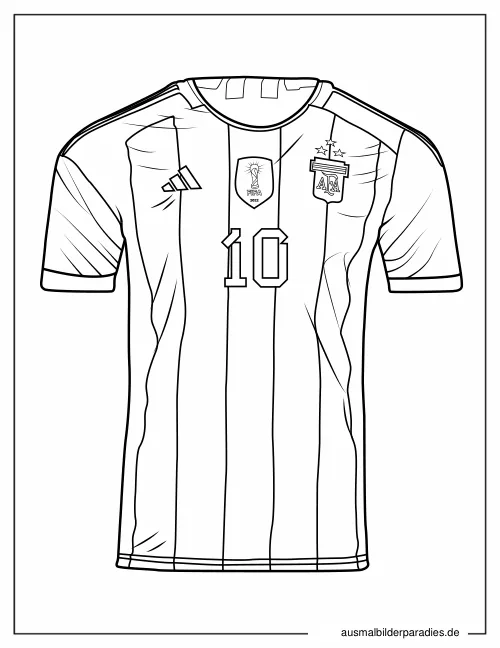 Messi Ausmalbild 13 - kostenlos zum Ausdrucken