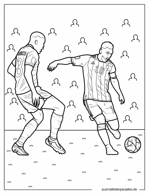Messi Ausmalbild 28 - kostenlos zum Ausdrucken