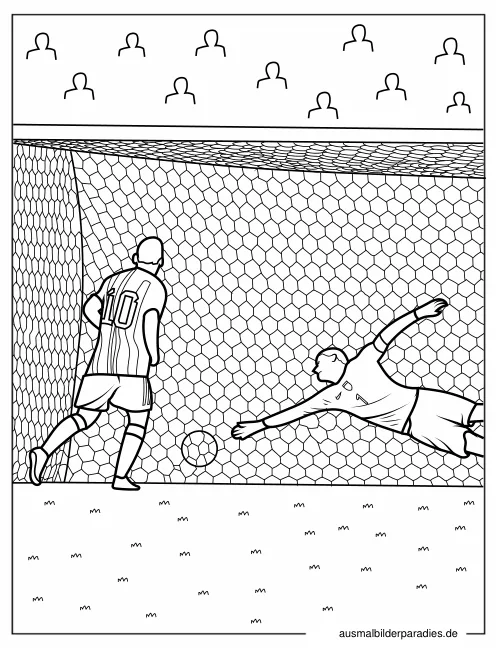Messi Ausmalbild 29 - kostenlos zum Ausdrucken