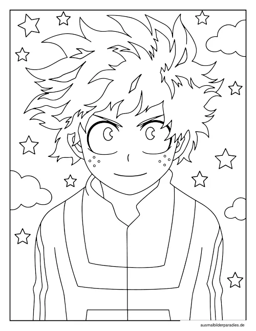 My Hero Academia Ausmalbild 16 - kostenlos zum Ausdrucken