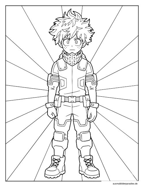 My Hero Academia Ausmalbild 5 - kostenlos zum Ausdrucken