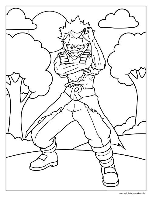 My Hero Academia Ausmalbild 9 - kostenlos zum Ausdrucken