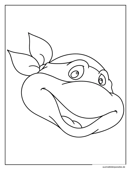 Ninja Turtles Ausmalbild 34 als Gratis-PDF Ninja Turtles Ausmalbild 34 - kostenlos zum Ausdrucken
