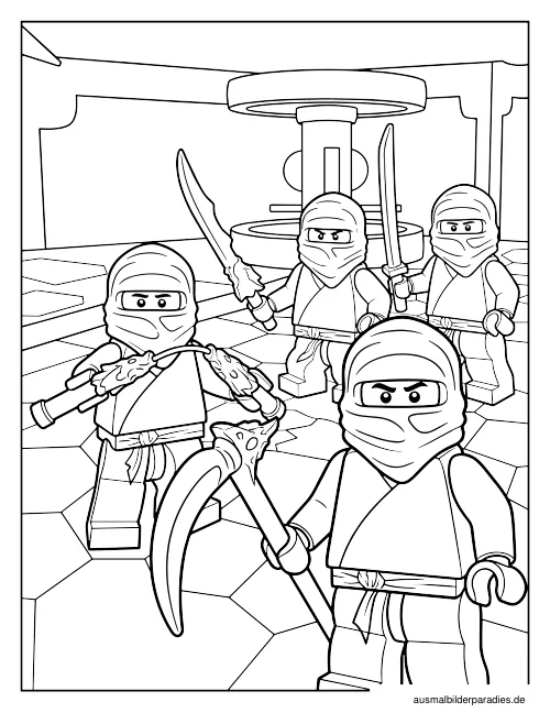 Ninjago Ausmalbild 11 - kostenlos zum Ausdrucken