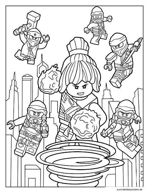 Ninjago Ausmalbild 14 - kostenlos zum Ausdrucken