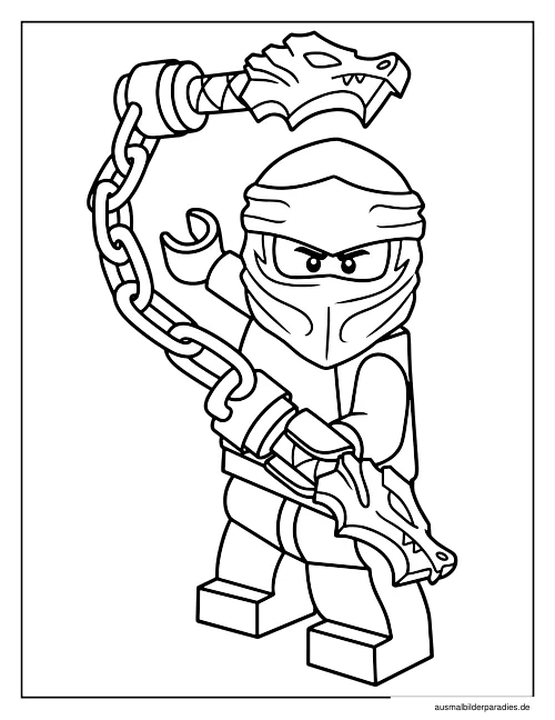 Ninjago Ausmalbild 17 - kostenlos zum Ausdrucken