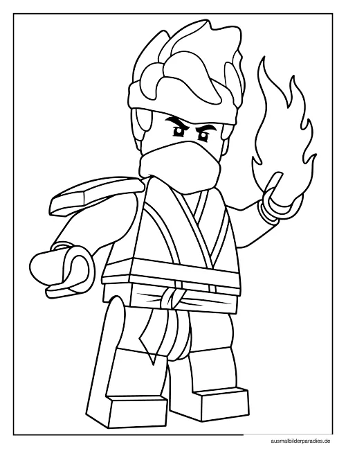 Ninjago Ausmalbild 18 - kostenlos zum Ausdrucken