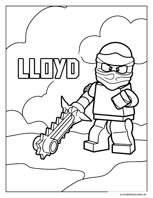 Ninjago Ausmalbild 19 - kostenlos zum Ausdrucken