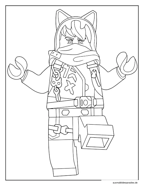 Ninjago Ausmalbild 21 - kostenlos zum Ausdrucken