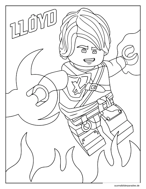 Ninjago Ausmalbild 22 - kostenlos zum Ausdrucken