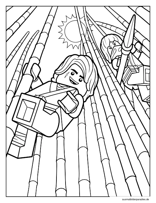 Ninjago Ausmalbild 23 - kostenlos zum Ausdrucken