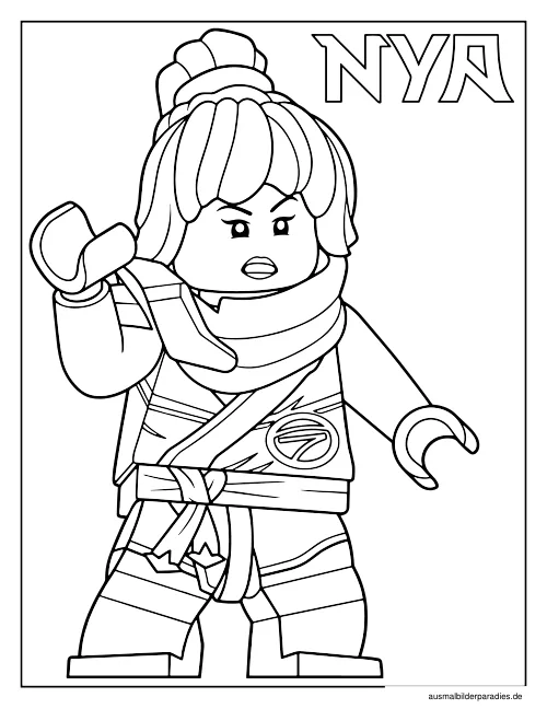 Ninjago Ausmalbild 24 - kostenlos zum Ausdrucken