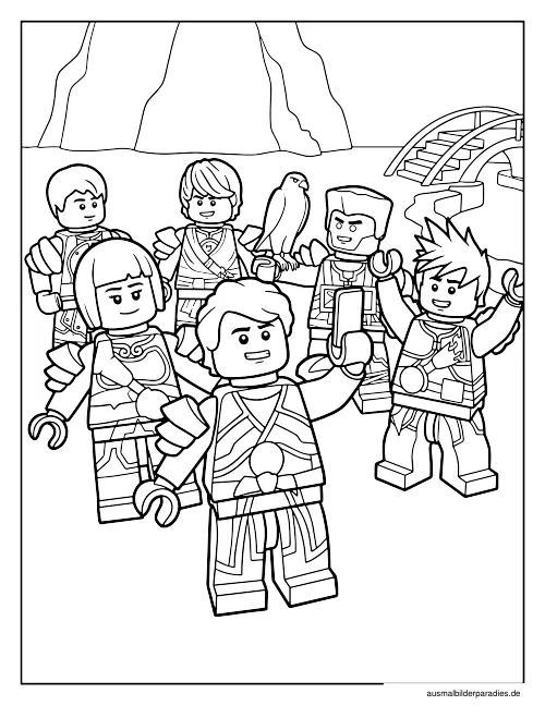 Ninjago Ausmalbild 6 - kostenlos zum Ausdrucken