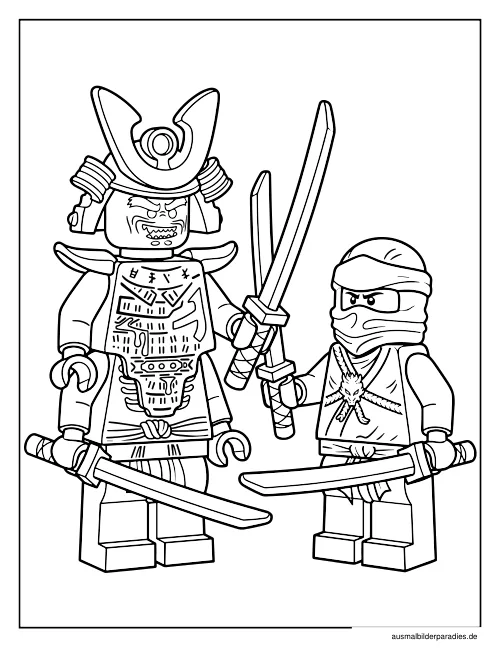 Ninjago Ausmalbild 7 - kostenlos zum Ausdrucken