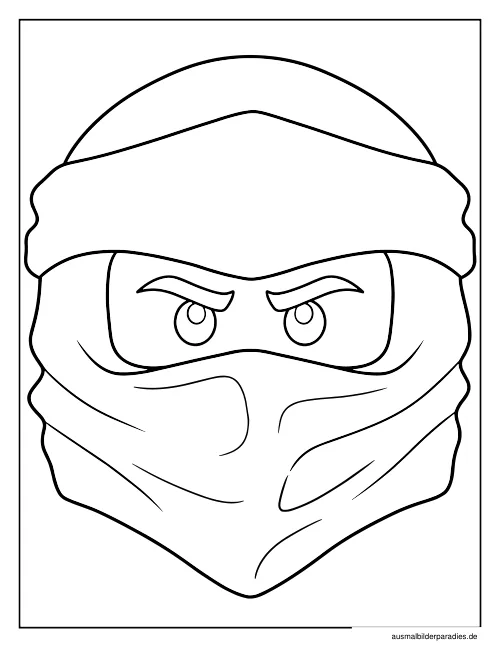 Ninjago Ausmalbild 9 - kostenlos zum Ausdrucken