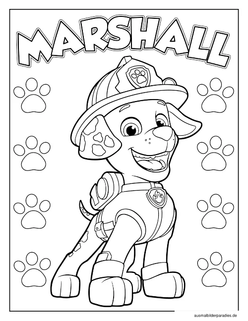 Paw Patrol Ausmalbild 16 - kostenlos zum Ausdrucken