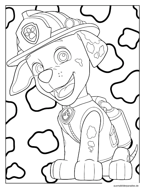Paw Patrol Ausmalbild 17 - kostenlos zum Ausdrucken