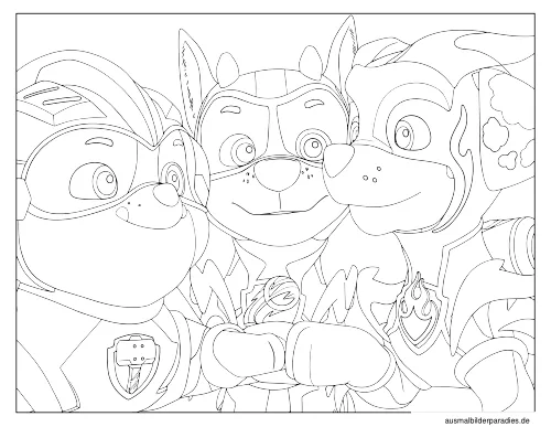 Paw Patrol Ausmalbild 21 - kostenlos zum Ausdrucken