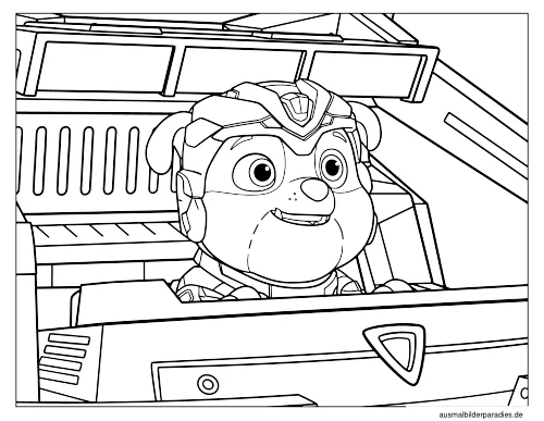 Paw Patrol Ausmalbild 25 - kostenlos zum Ausdrucken