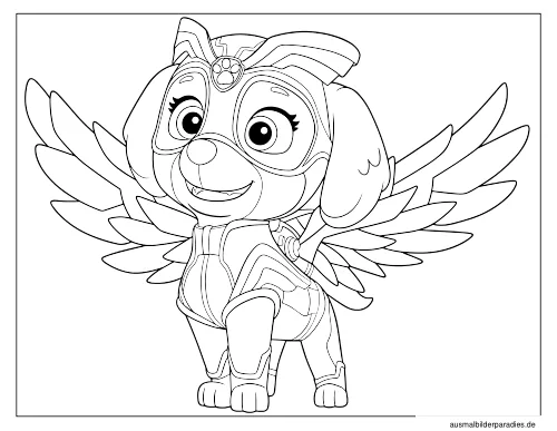 Paw Patrol Ausmalbild 26 - kostenlos zum Ausdrucken