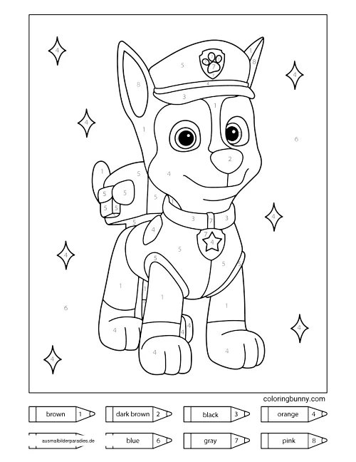 Paw Patrol Ausmalbild 29 - kostenlos zum Ausdrucken