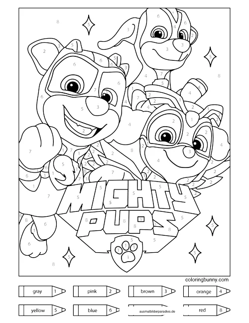 Paw Patrol Ausmalbild 32 - kostenlos zum Ausdrucken
