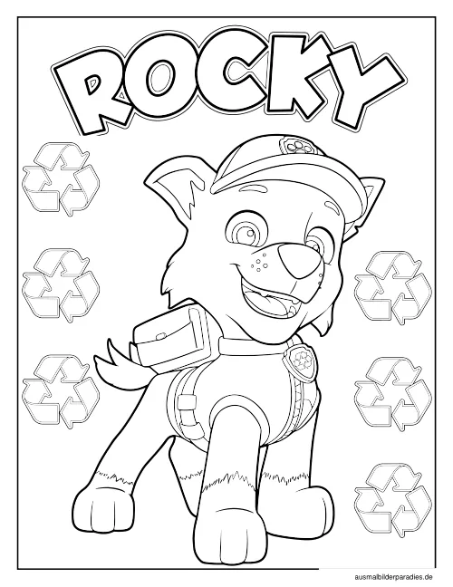 Paw Patrol Ausmalbild 36 - kostenlos zum Ausdrucken
